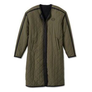 Harley-Davidson Limited Edition Women's Reversible Quilted Sherpa Coat (Size M)